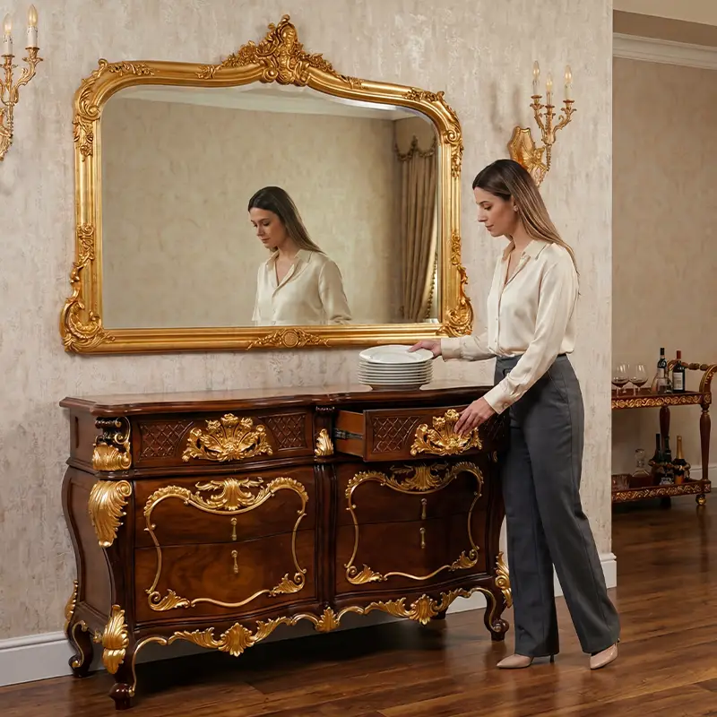 Classic Luxury Italian sideboard by Deluxe Arte