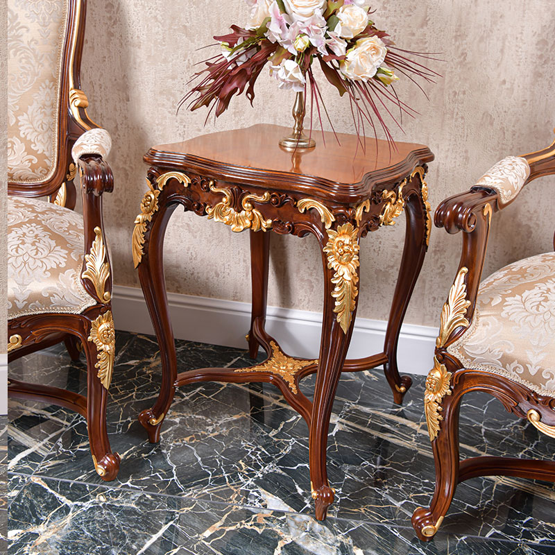 classic Italian side table with top inlay 