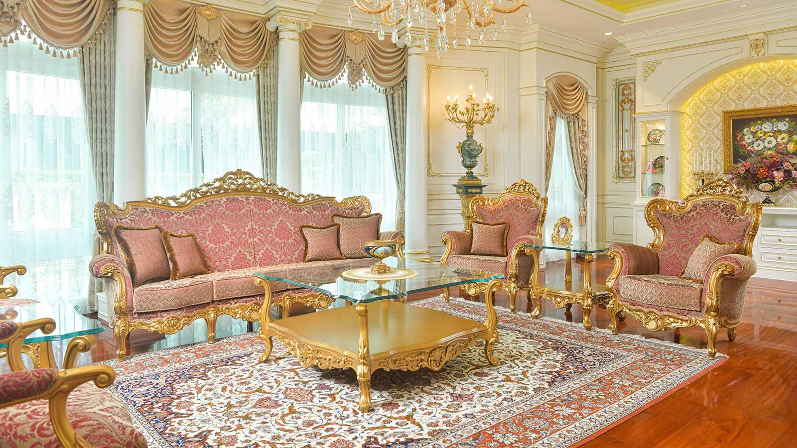 nothing Troubled Countryside Italian Living Room Furniture - Classic Luxury Living Room Furniture