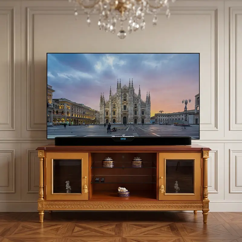 Tv Stand classic luxury design Handcrafted in Italy by Deluxe Arte