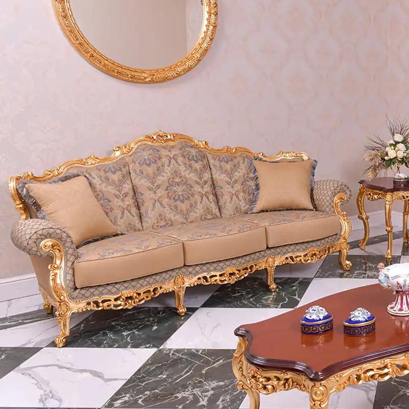 luxury classic Italian sofa 3 seater