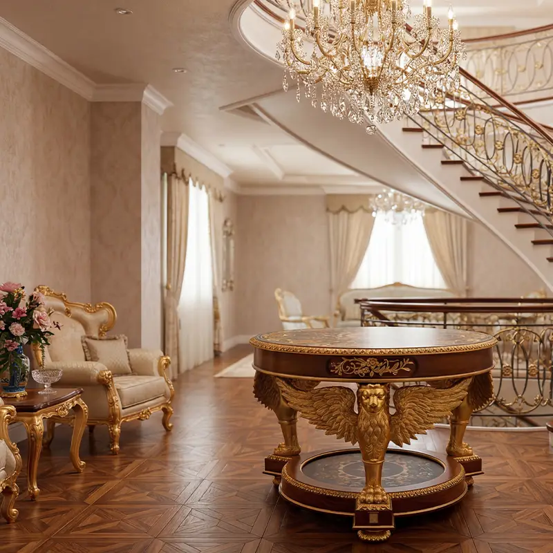 Classic luxury design Italian foyer and entrance table