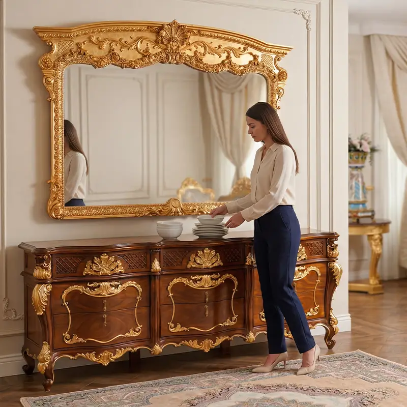 Classic Luxury Italian sideboard by Deluxe Arte